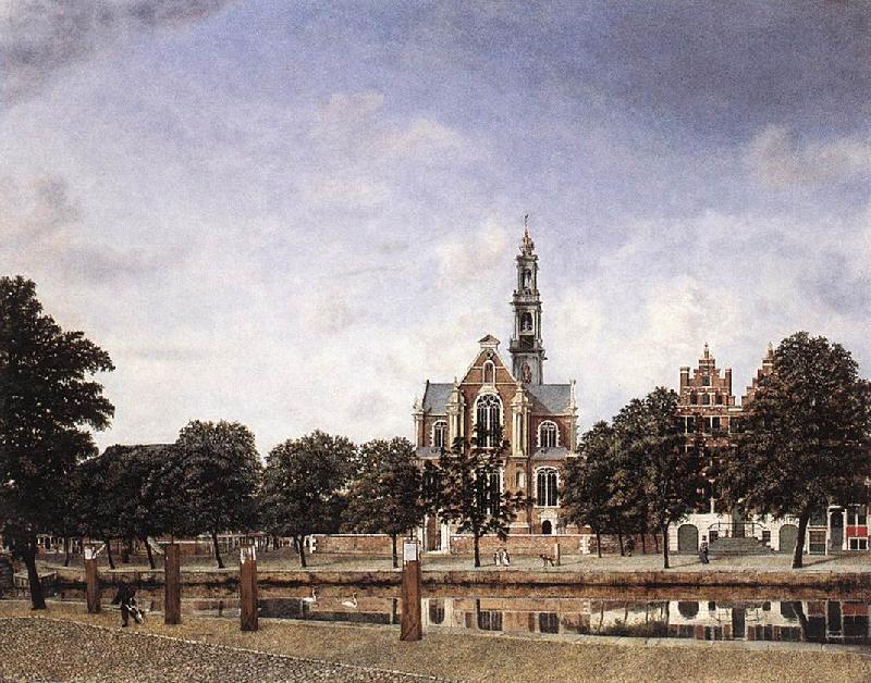 HEYDEN, Jan van der View of the Westerkerk, Amsterdam Spain oil painting art